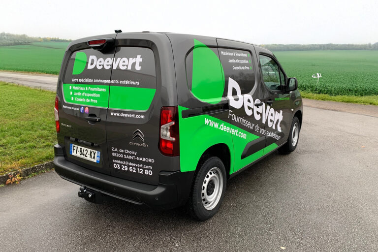 Deevert camionette - Next publicité Vosges
