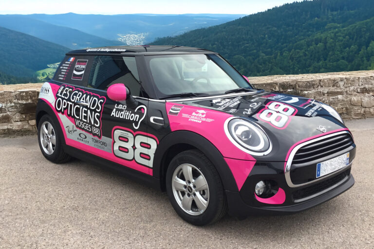 LGO Mini cooper - Next publicité Vosges