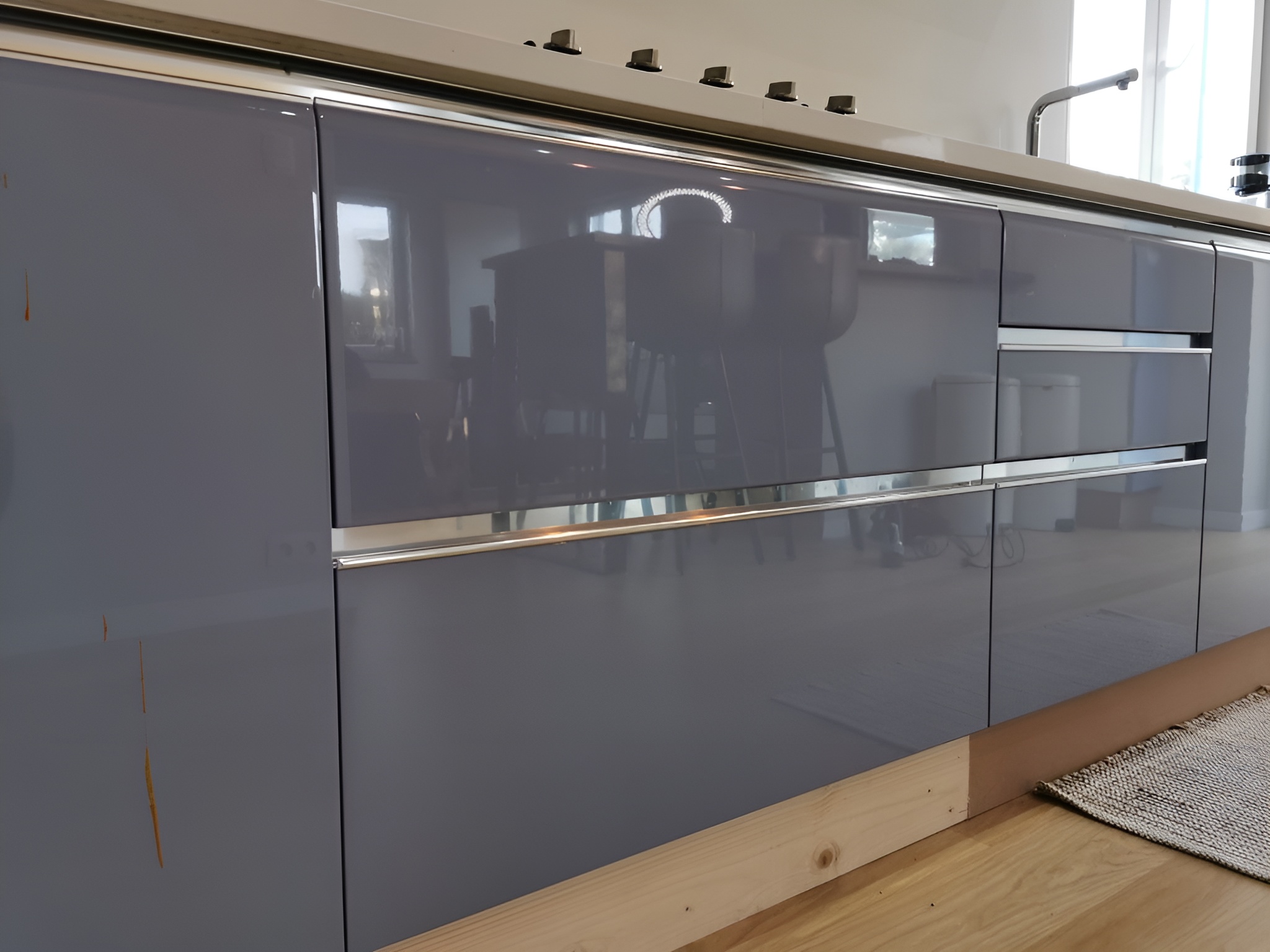 Cuisine laquée brillante avant covering - Next votre expert Cover Styl