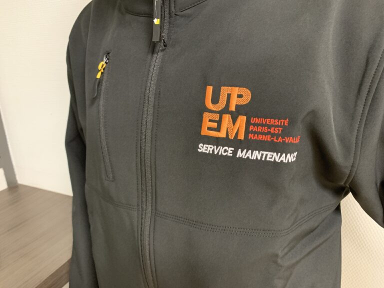 Marquage textile - broderie softshell - Next publicité - Vosges