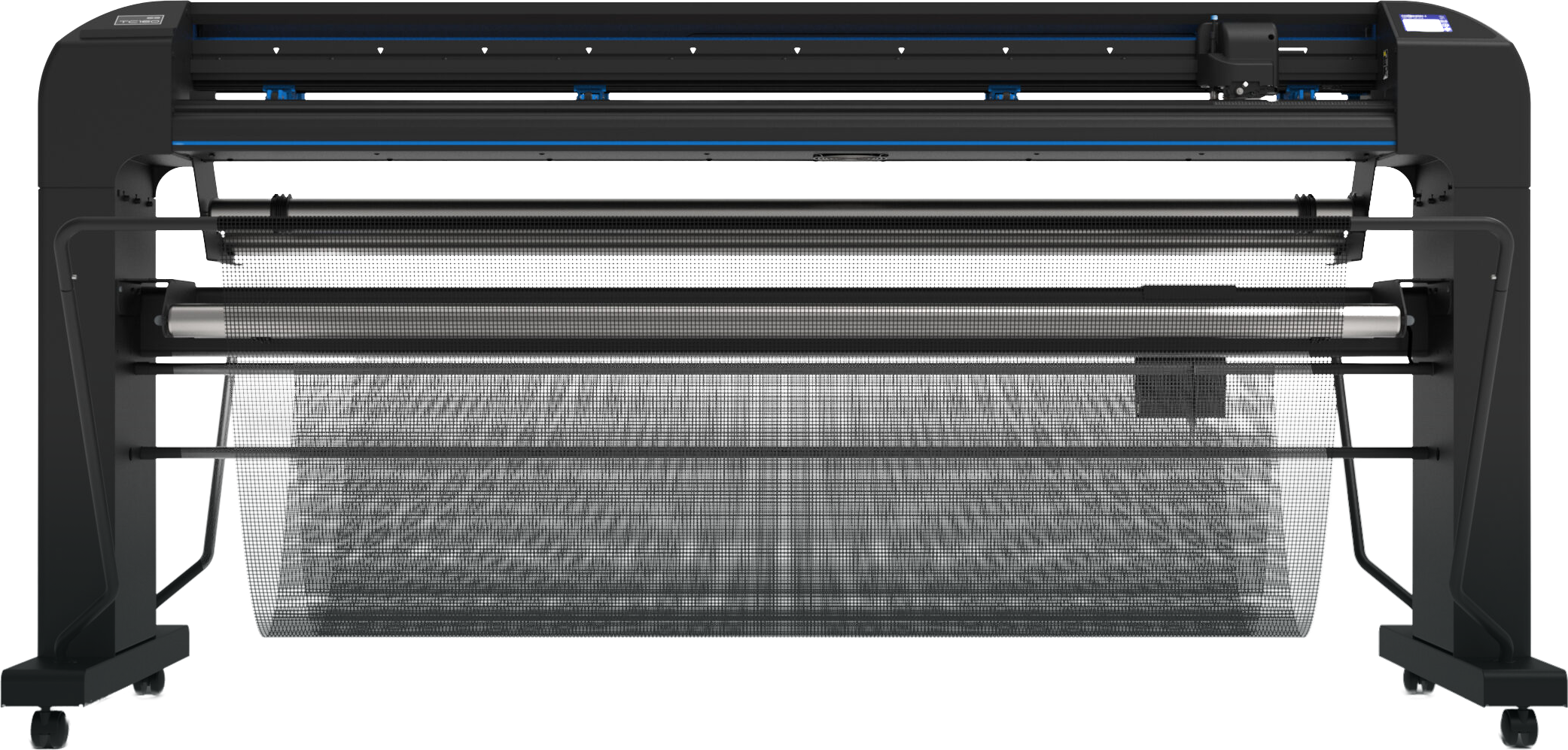 Découpe précise d’adhésifs dans l’atelier de l’agence Next dans les Vosges