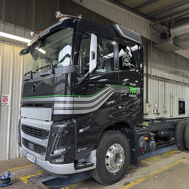 Covering camion Volvo FH 700 Power Transports Perrin, réalisation Agence Next