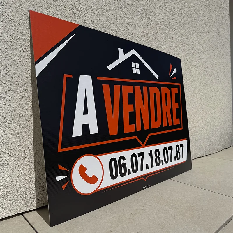 Panneau immobilier À Vendre personnalisé, réalisation Agence Next